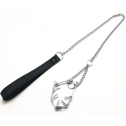 The Red Laisse avec collier étrangleur pour pénis